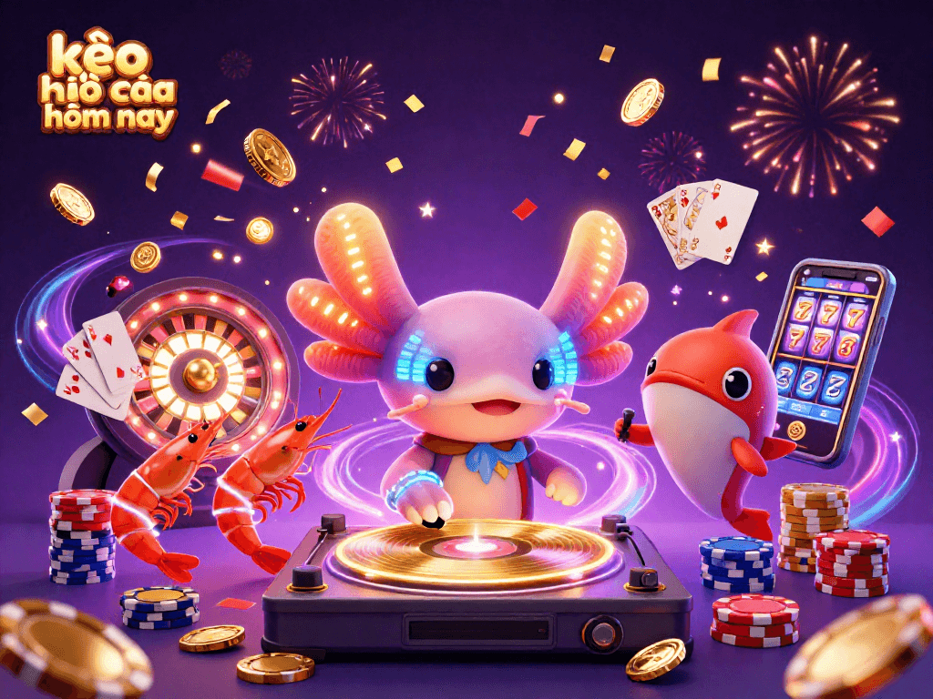 Join the excitement with kèo nhà cái hôm nay as vibrant 3D characters celebrate gaming wins!