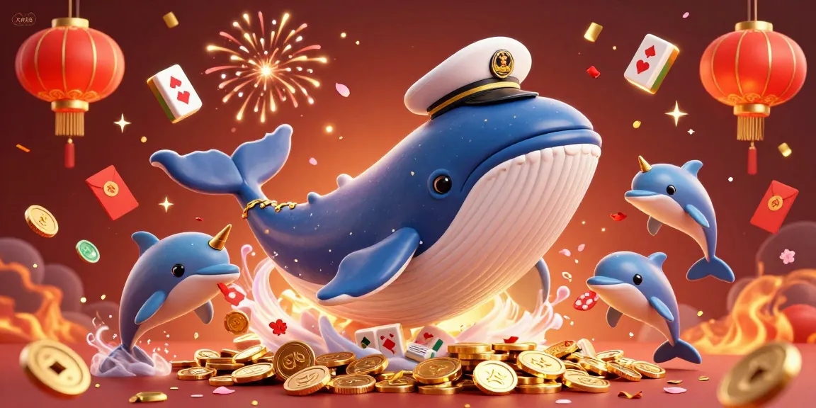 Experience exciting gameplay at XX88 with a colorful 3D casino scene featuring a whale and playful dolphins.