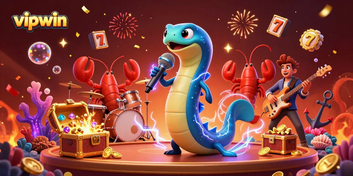 Engage in the vibrant world of vipwin with colorful slots and lively underwater characters.