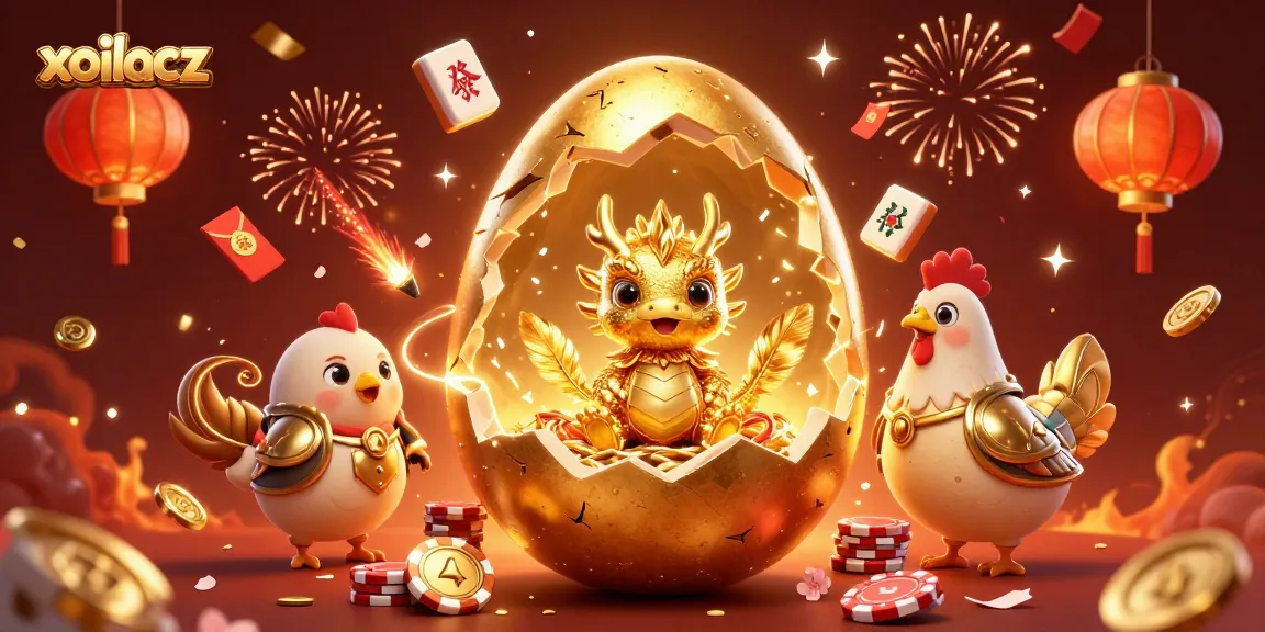 Experience the thrilling world of xoilacz with a gold dragon and poker chips in a dynamic casino scene.