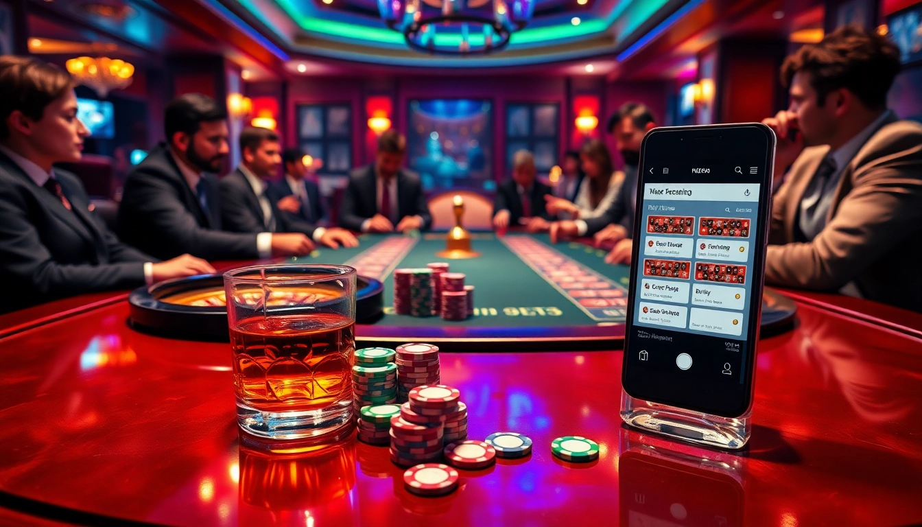 Play poker at https://nk88net.com/ with elegance and excitement in a luxurious casino setting.
