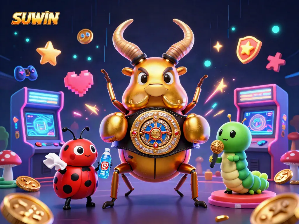 SUNWIN players spinning vibrant slot machines with captivating gold coins and colorful neon elements