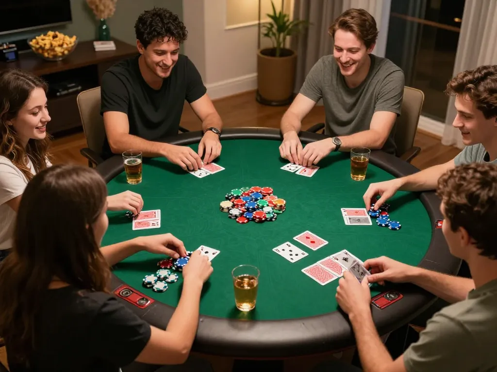 Join friends in an exciting game at home with vuabet88i during a thrilling poker night.