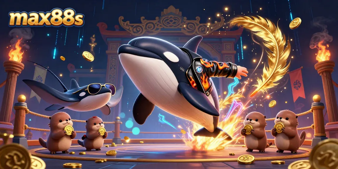 Experience thrilling winnings at max88s with lively sea creatures, golden coins, and exciting casino games.