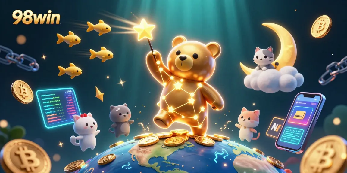 Win exciting rewards with 98win while exploring a vibrant constellation-themed casino universe.