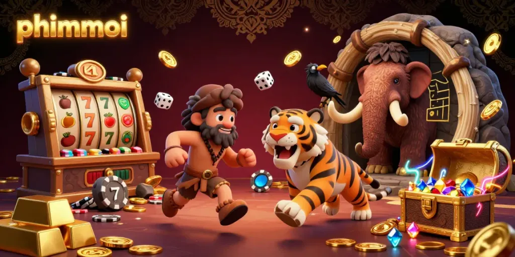 Engage with phimmoi's vibrant casino scene featuring unique characters in a dynamic gaming environment.