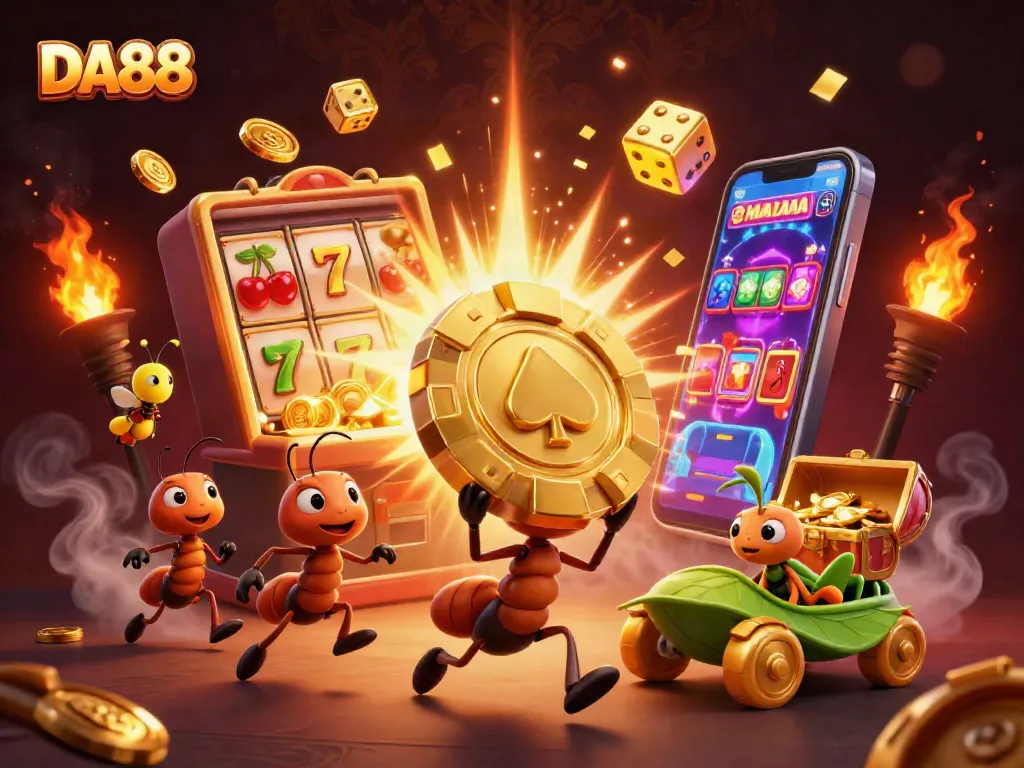 Engage with DA88 and the excitement of casino adventures in a dynamic heist scene.