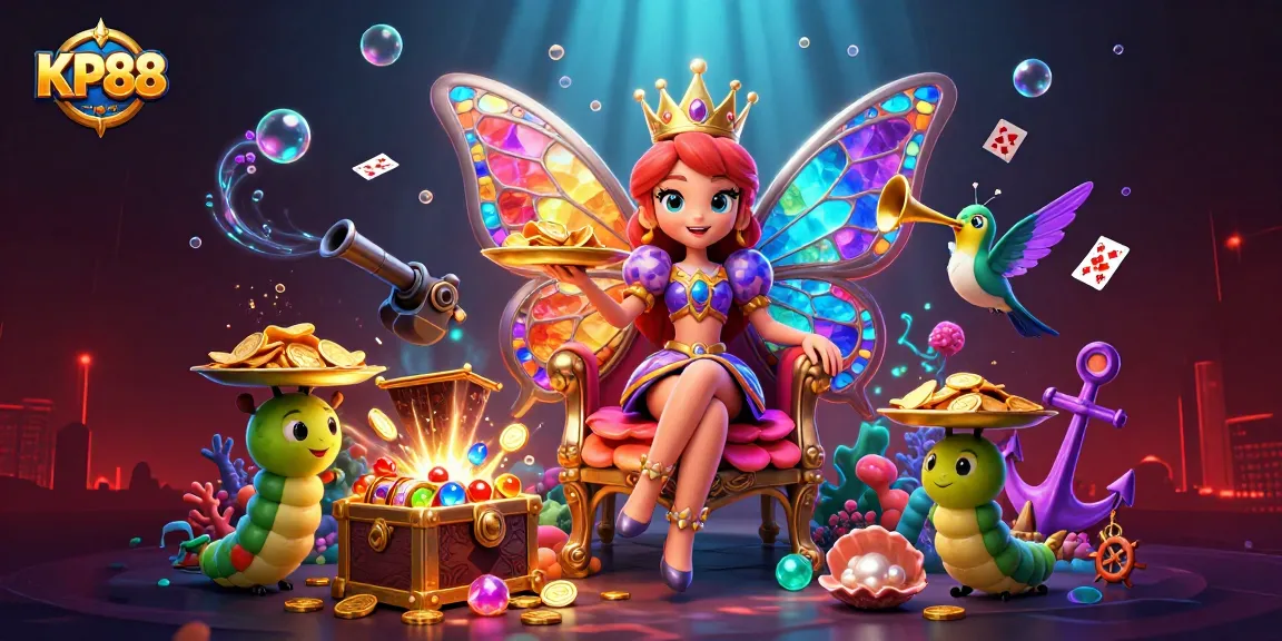 Win big at KP88 with exclusive slots and vibrant characters in this dynamic casino scene!