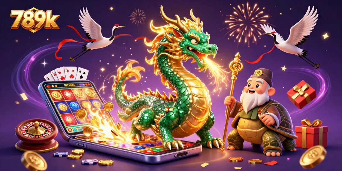 Win big with 789k in this vibrant 3D casino adventure filled with dragons and golden rewards!