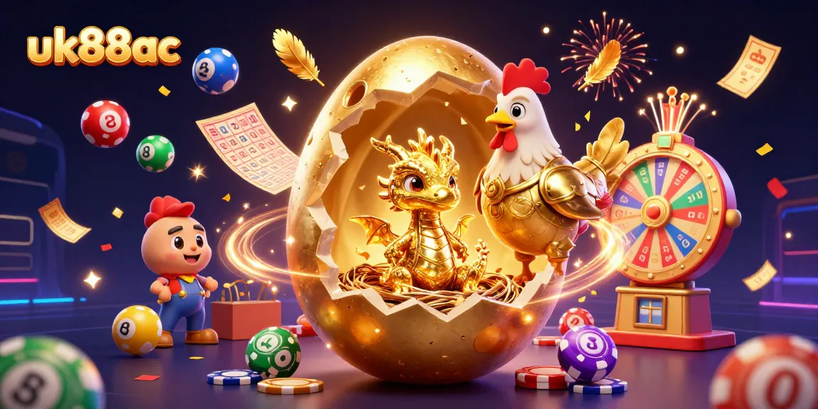 Experience excitement with uk88ac as a golden dragon reveals hidden treasures in a vibrant casino scene.