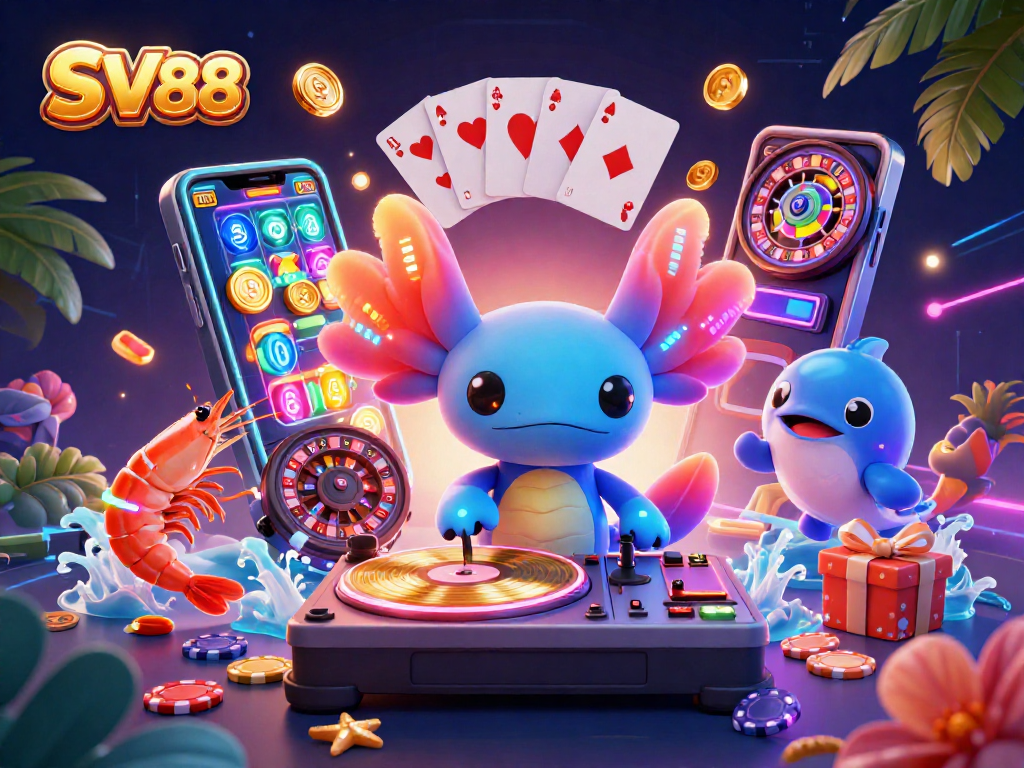 SV88 captures the excitement of gaming with vibrant characters and immersive slot action.
